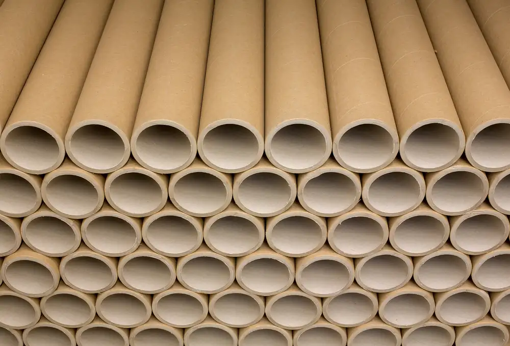 cardboard postal tubes pile of cardboard mailing tubes