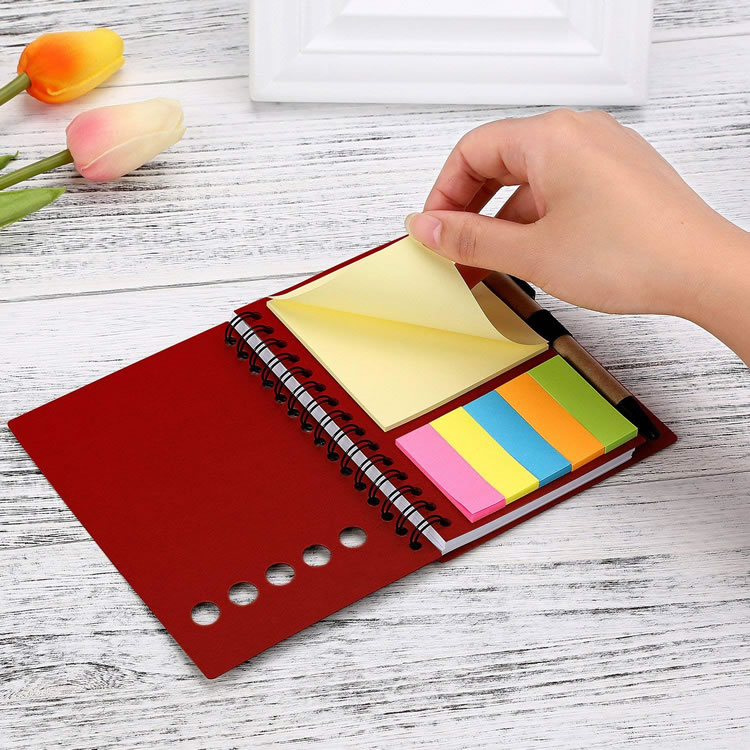 Low Price Spiral Notebook With Sticky Pad