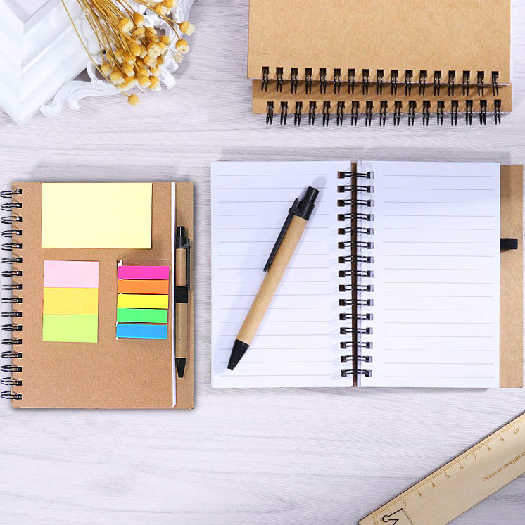 Low Price Spiral Notebook With Sticky Pad