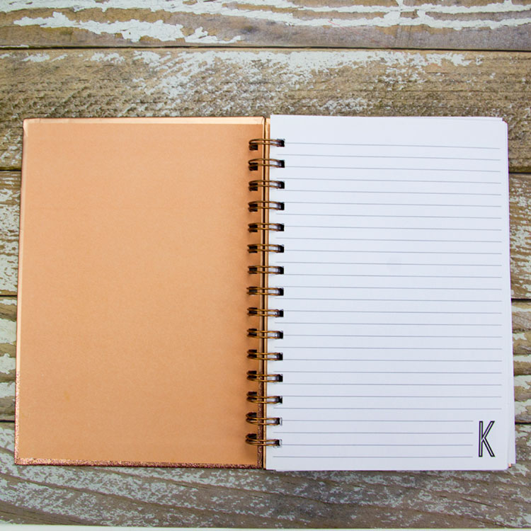 Gold Spiral Notebook Factory