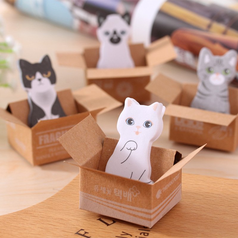 New Arrivals Small Mini Kid Pet Sticky Note Pad Custom Shaped 3d Cute Carbon Notepad Sticky Container Notepad