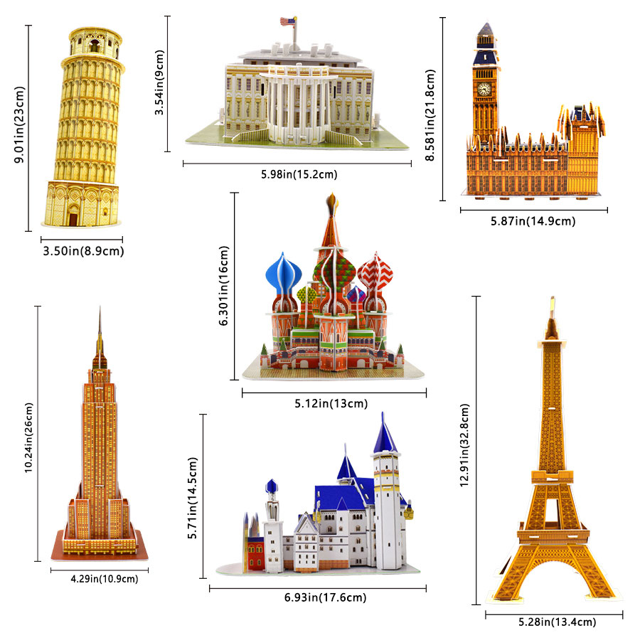 Puzzle 3D Building Free sample