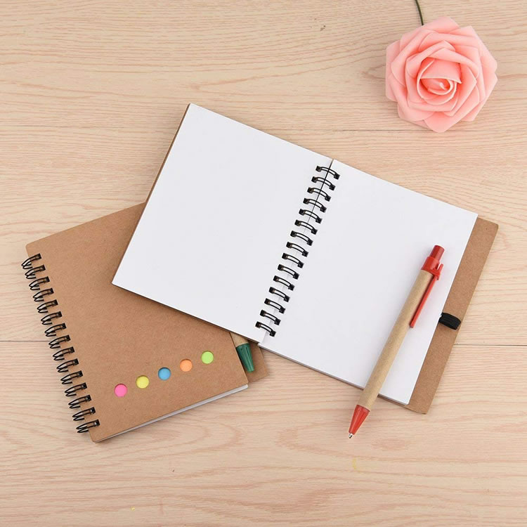 Low Price Spiral Notebook With Sticky Pad