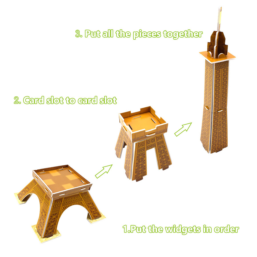 Puzzle 3D Building Free sample