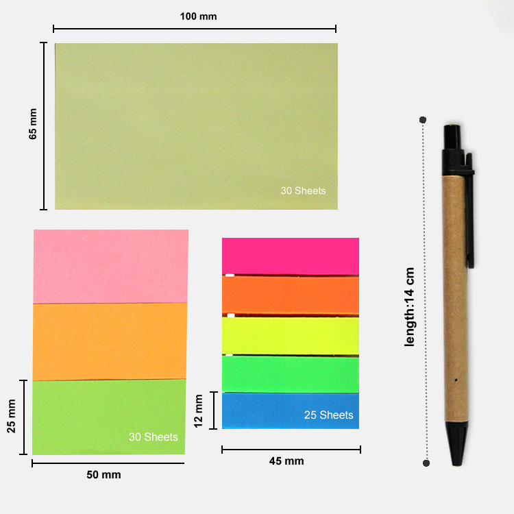 Low Price Spiral Notebook With Sticky Pad