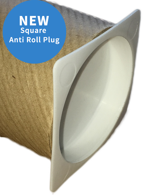 anti roll cardboard tube plug