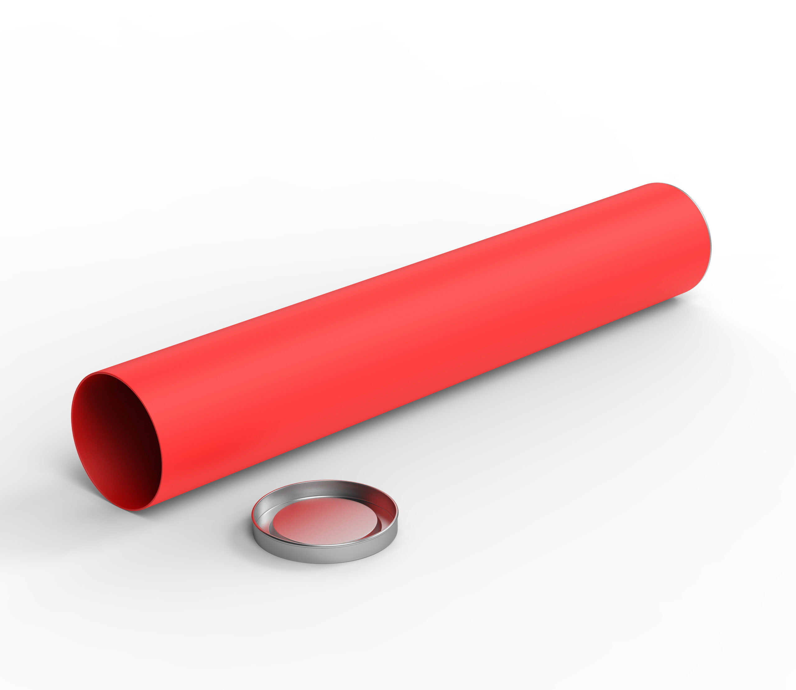 Red Tubes with Silver Cap